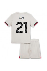 Fotbalové Dres Chelsea Jorrel Hato #21 Dětské Venkovní Oblečení 2025-26 Krátký Rukáv (+ trenýrky)